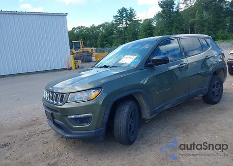 2018 Jeep Compass Sport 4X4 из США, поврежденный, VIN 3C4NJDABXJT391141